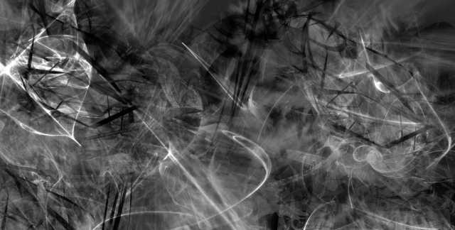 grayscale abstract image of paint brushstrokes